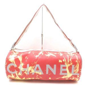 Pre-owned Authentic Chanel Crossbody bag Red Nylon